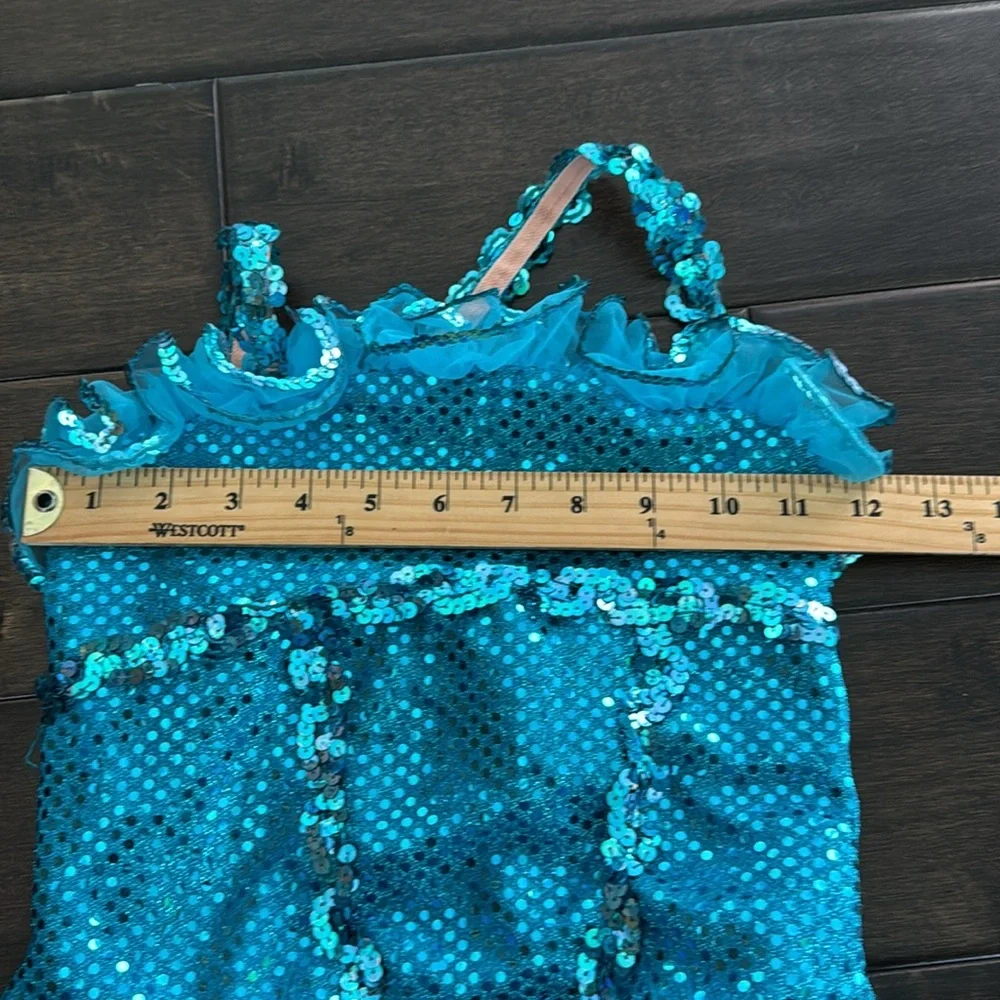 Art Stone Sparkling Blue Leotard Kids Costume